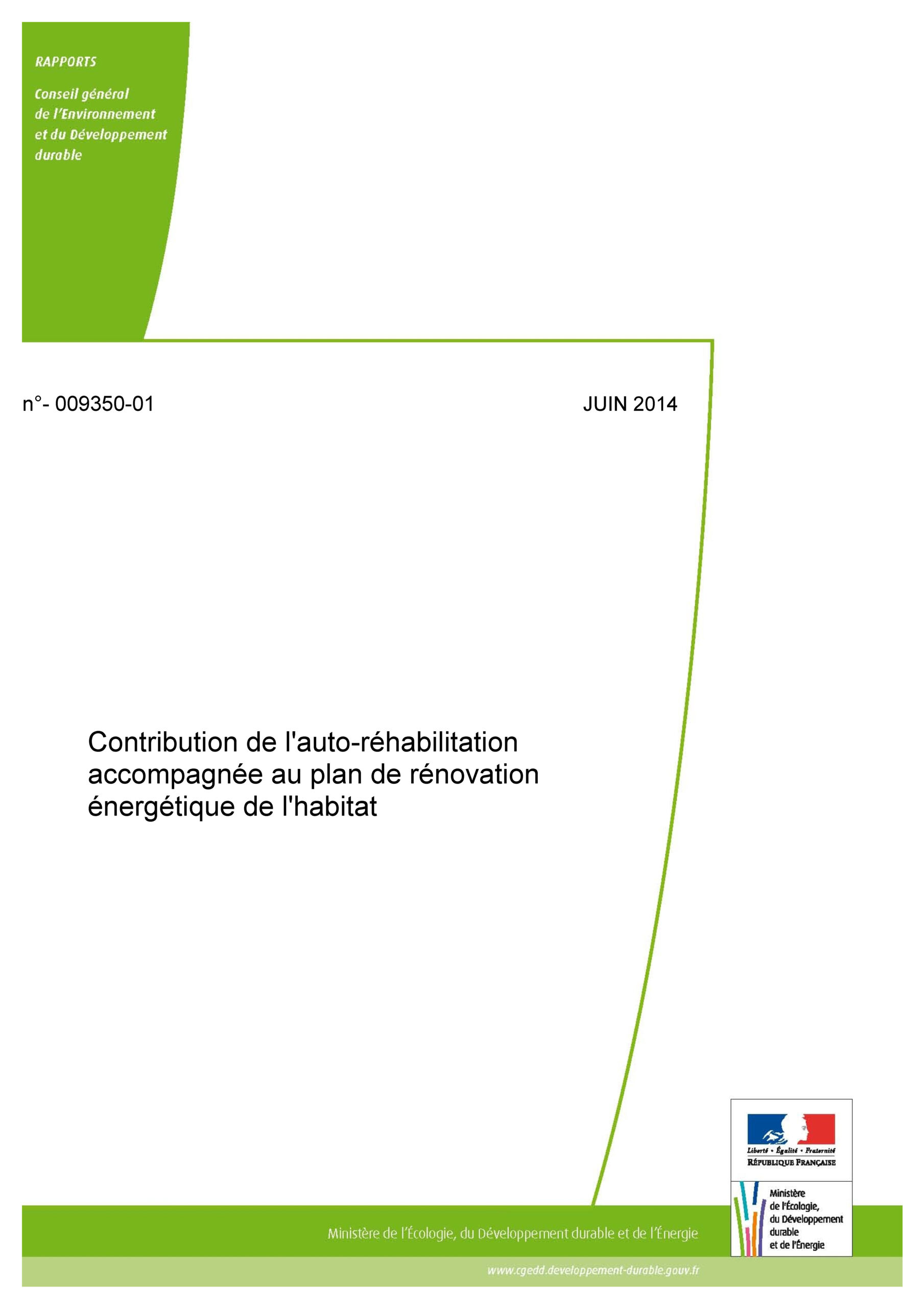 Contribution de l’auto-réhabilitation accompagnée au plan de rénovation énergétique de l’habitat